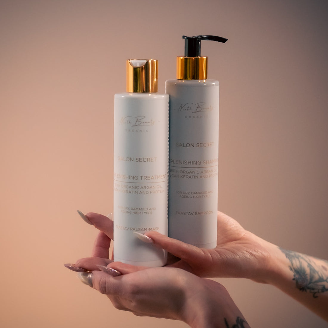 Aufbau-Shampoo mit veganem Keratin, Arganöl und Pflanzenproteinen, 250 ml – Detailansicht 1
