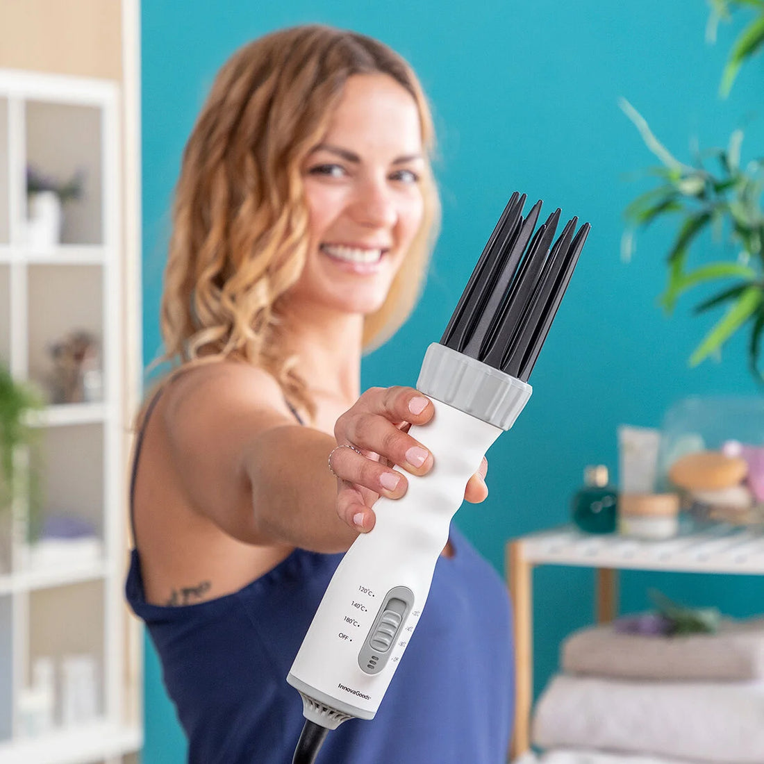 Dryple 3-in-1-Haartrockner & Lockenbürste, 550 W – Detailansicht 5