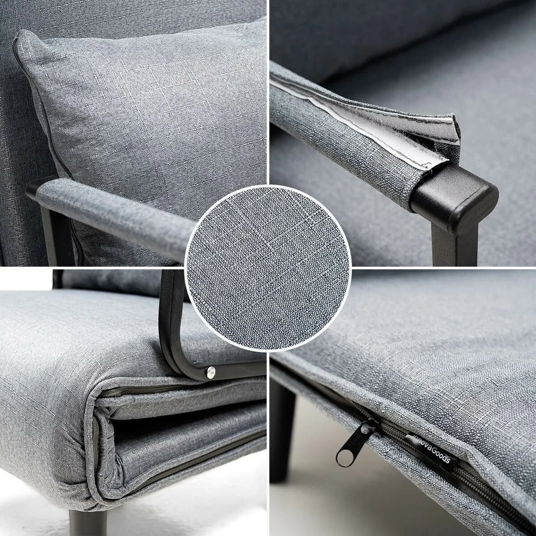 Softfa 4-in-1 Schlafsessel mit Kissen – Detailansicht 4