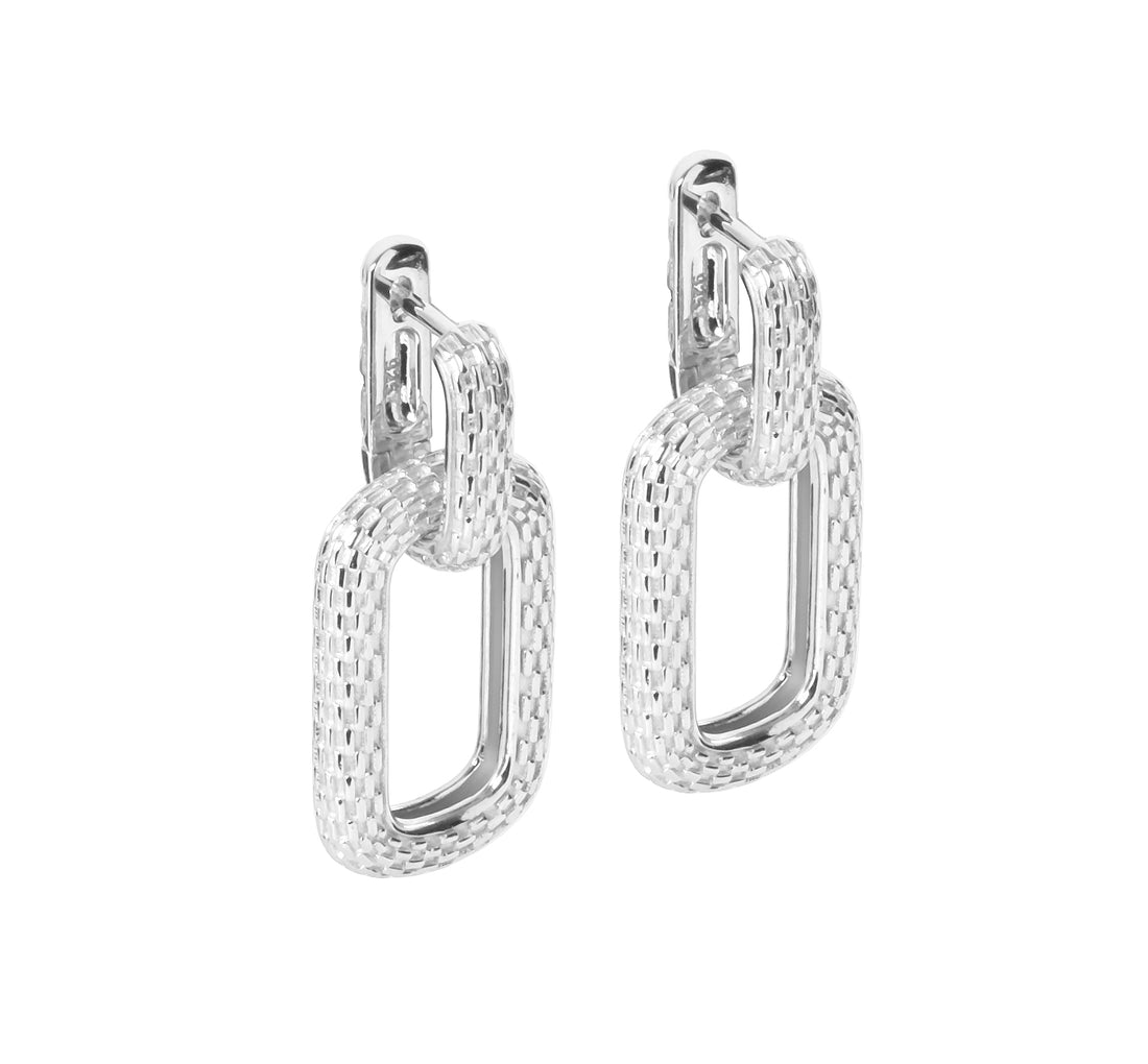 Honey Bee Hoopy Link Charm Ohrringe – Detailansicht 2