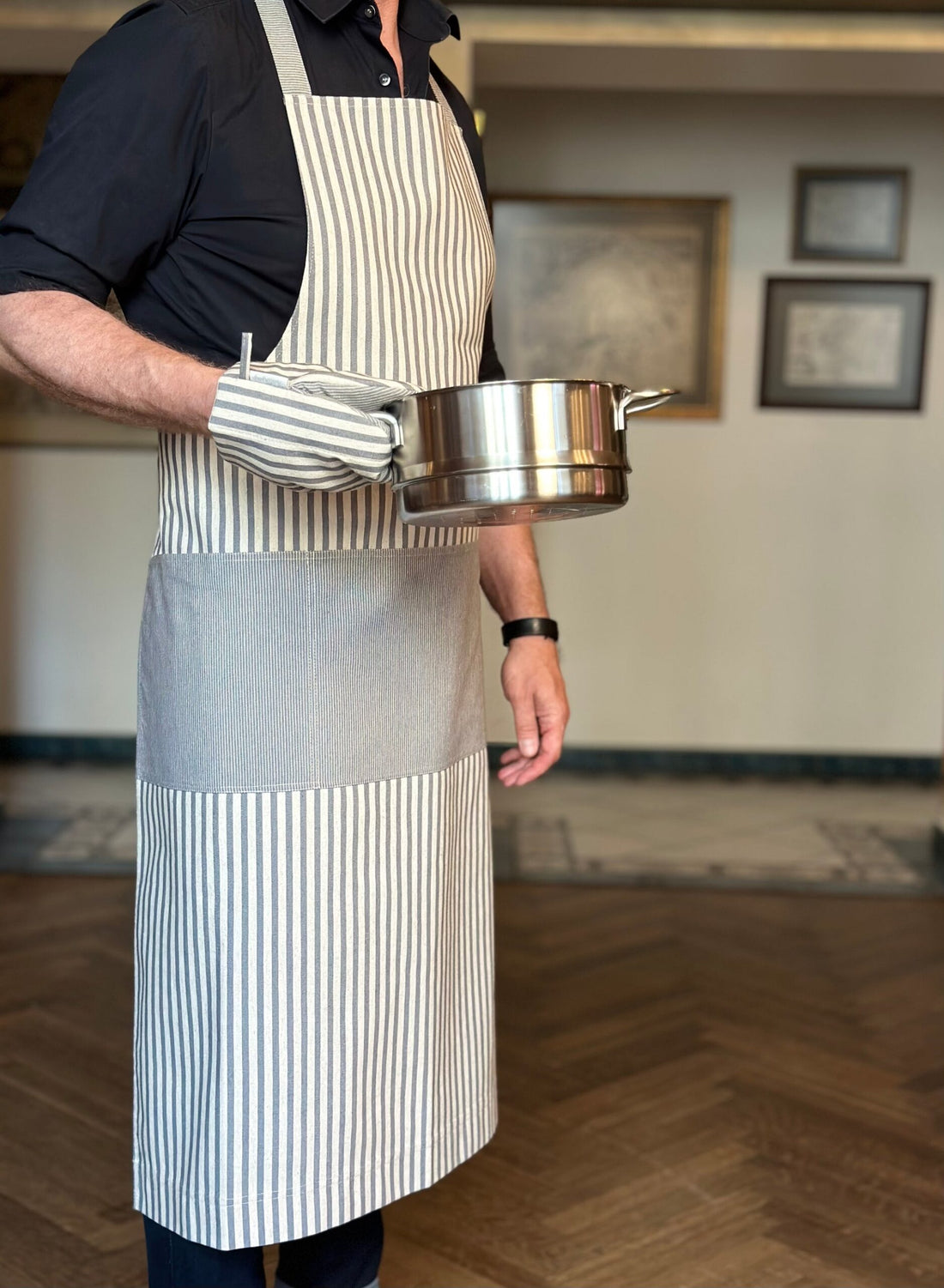 Unisex-Schürze aus recyceltem Stoff – Nord 1 – Detailansicht 1