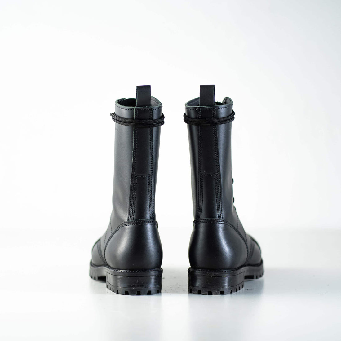 516 Hohe Fliegerstiefel Schwarz – Detailansicht 5