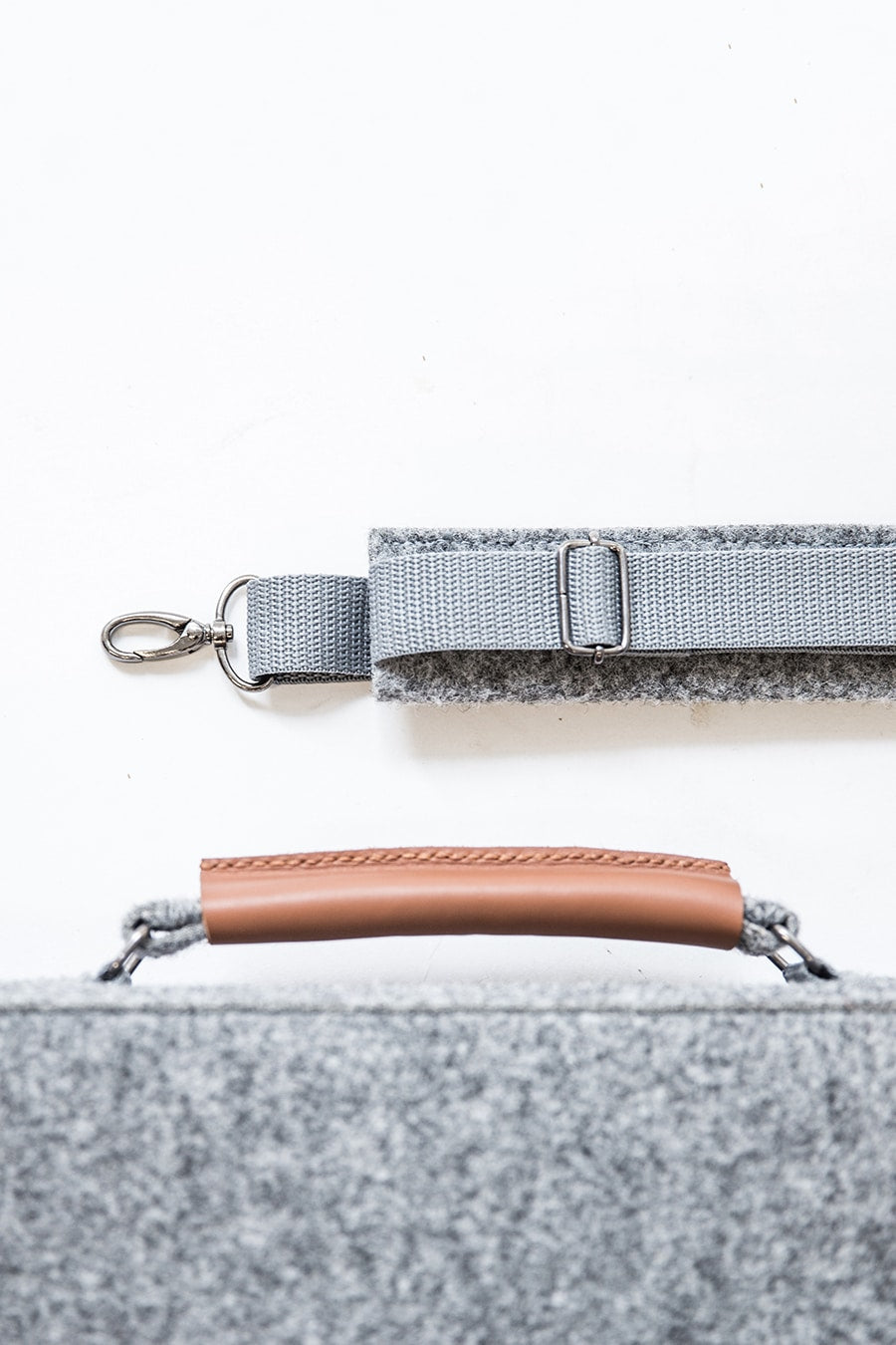 Aktentasche Sören – Grau – Detailansicht 1