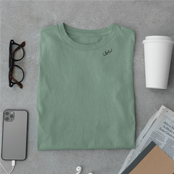 Bio-Baumwoll-T-Shirt mit besticktem Kragen "Isa" (EE) – Detailansicht 4