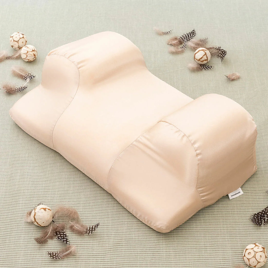 Youthlow ergonomisches Nackenkissen mit Satinbezug – Detailansicht 3