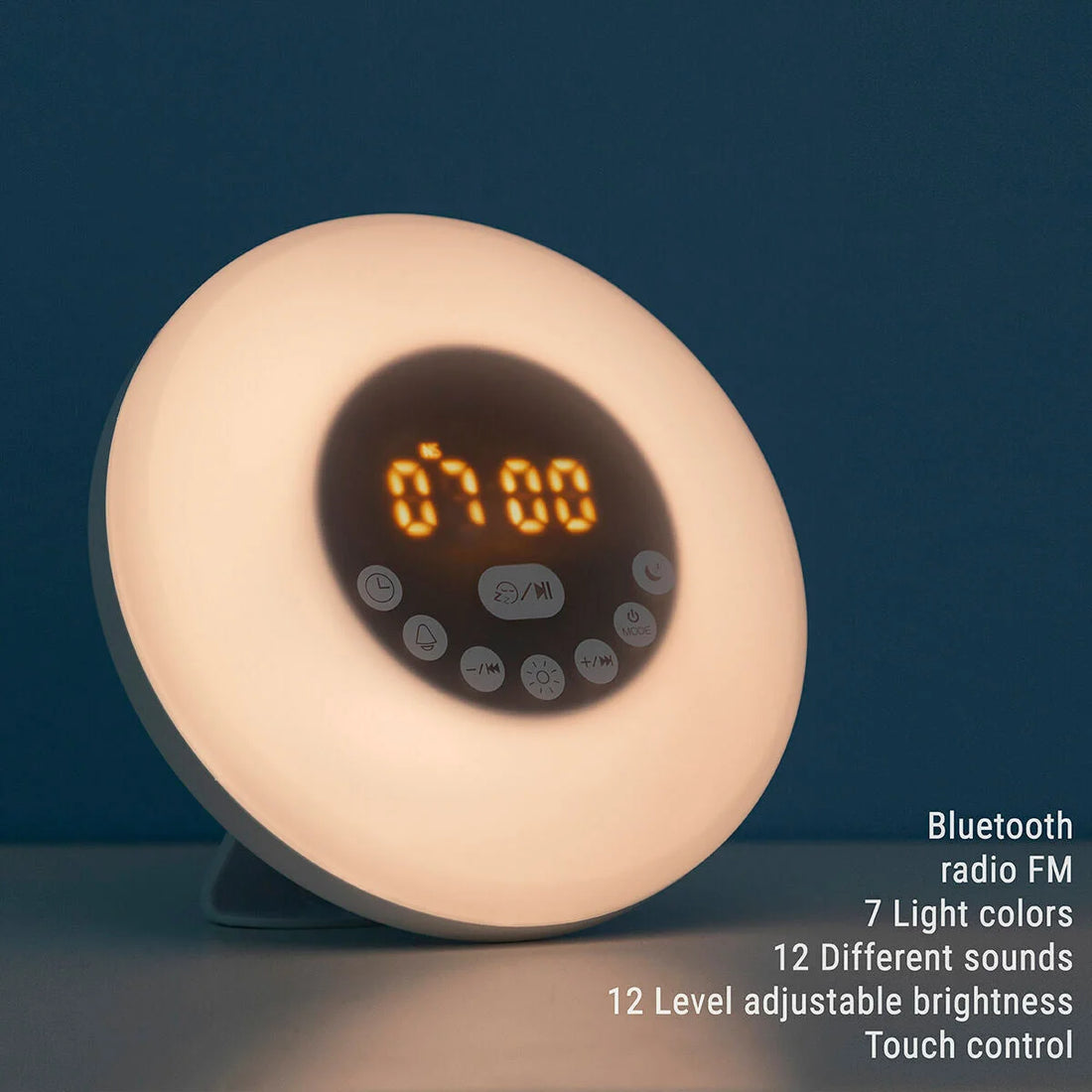 Sonnenaufgangswecker Sunrilk mit Lautsprecher – Detailansicht 1