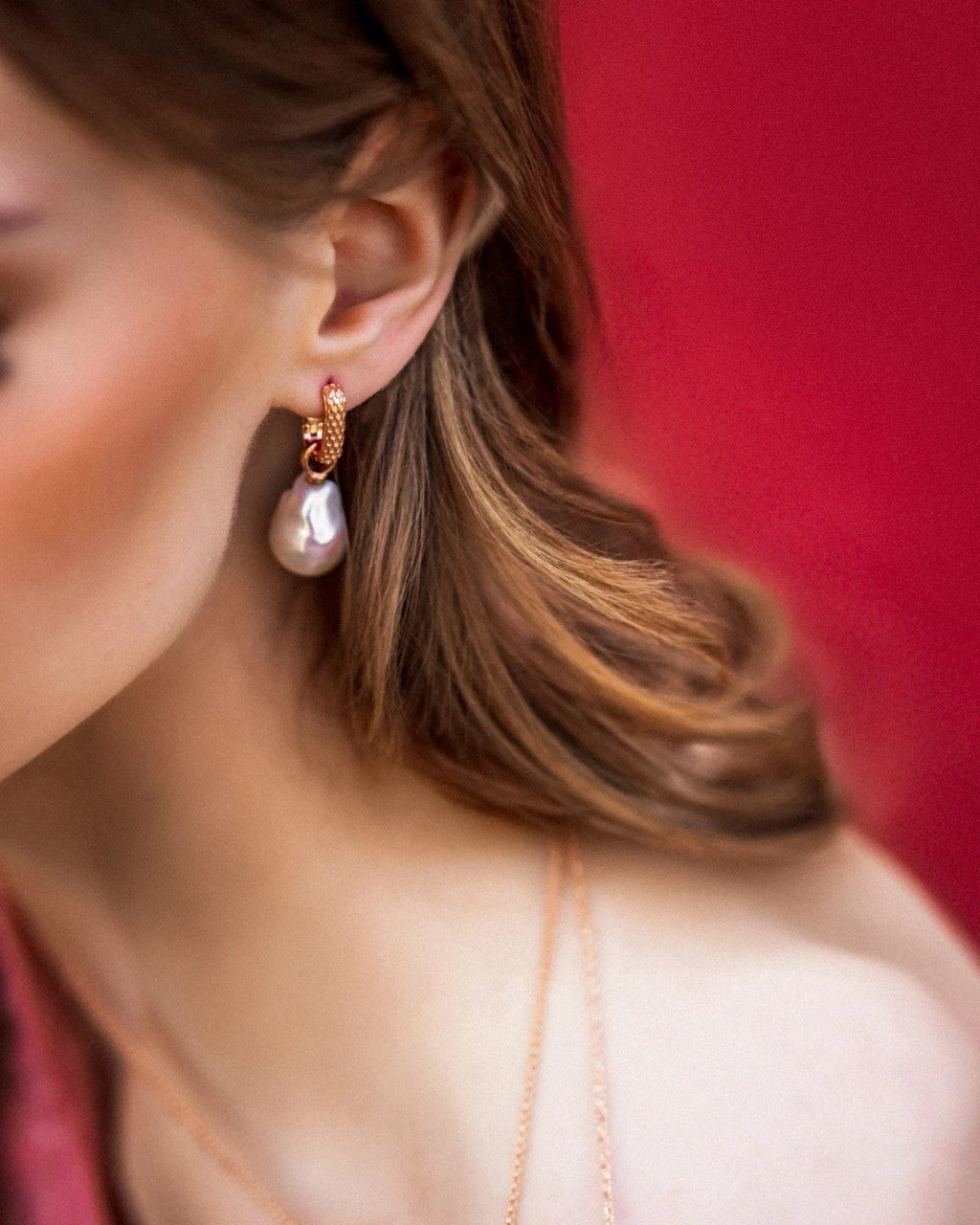 Baroque Pearl L Ohrringe – Detailansicht 4
