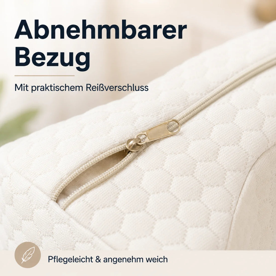 Beinkissen für Seitenschläfer mit Befestigungsband – Detailansicht 5