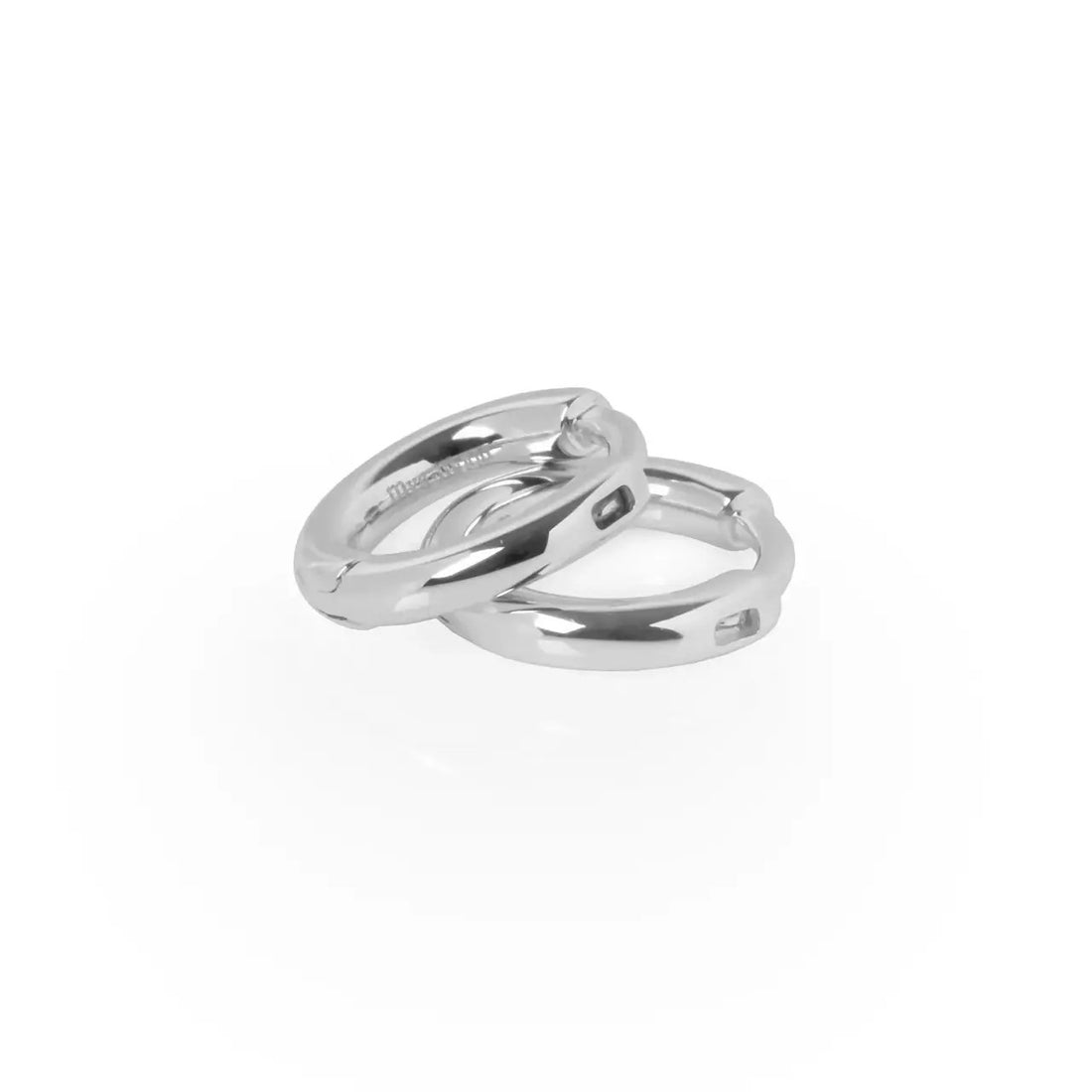 Classy Klein Hoops – Roségold und Silber – Detailansicht 2