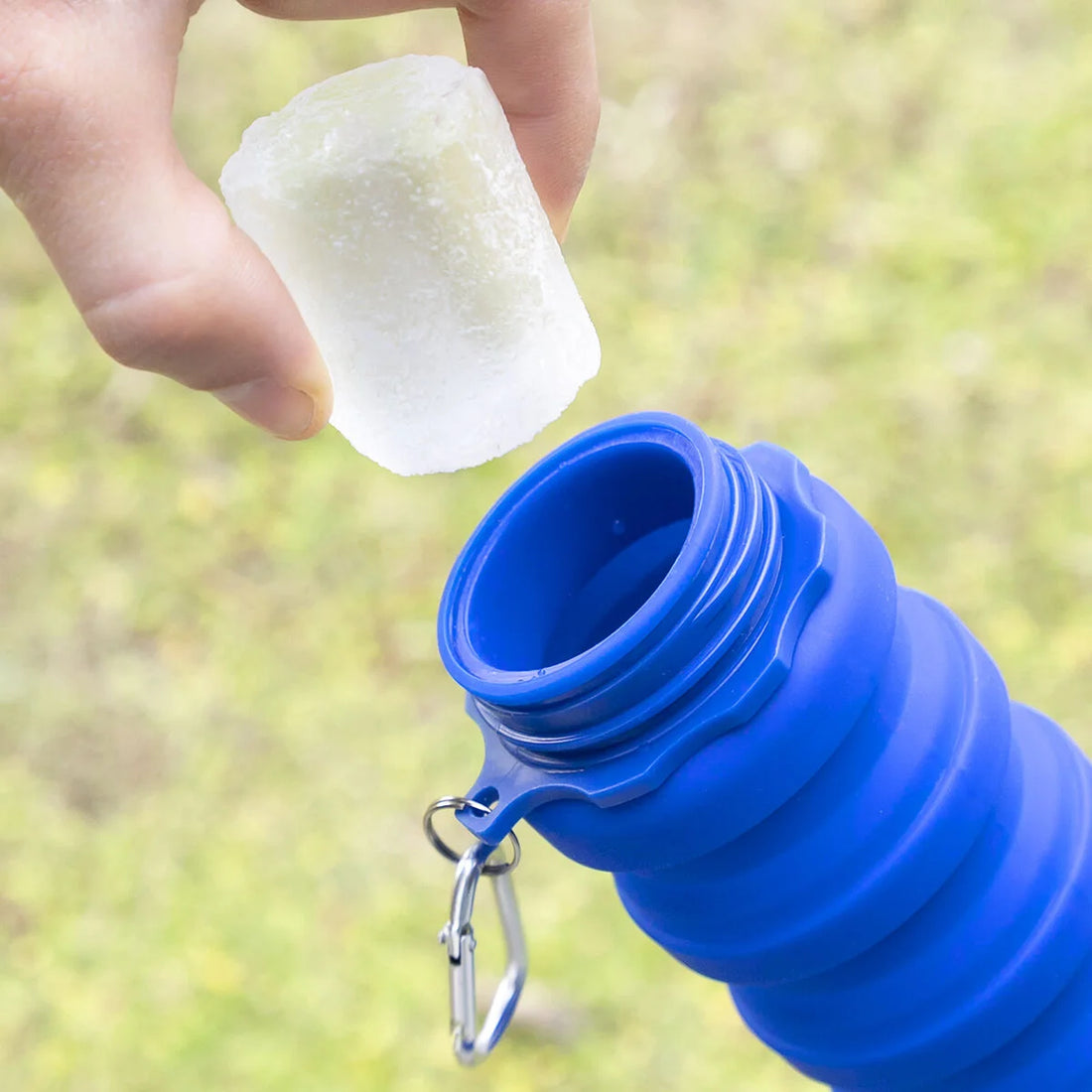 Bentle faltbare Silikon-Trinkflasche, 500 ml – Detailansicht 5