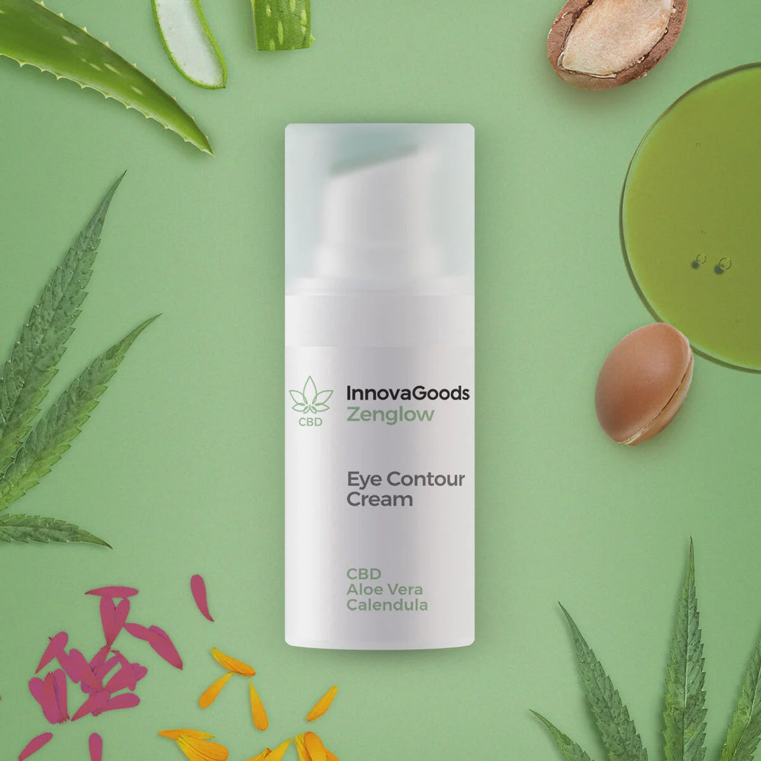 CBD Zenglow Augencreme 15 ml – Detailansicht 3