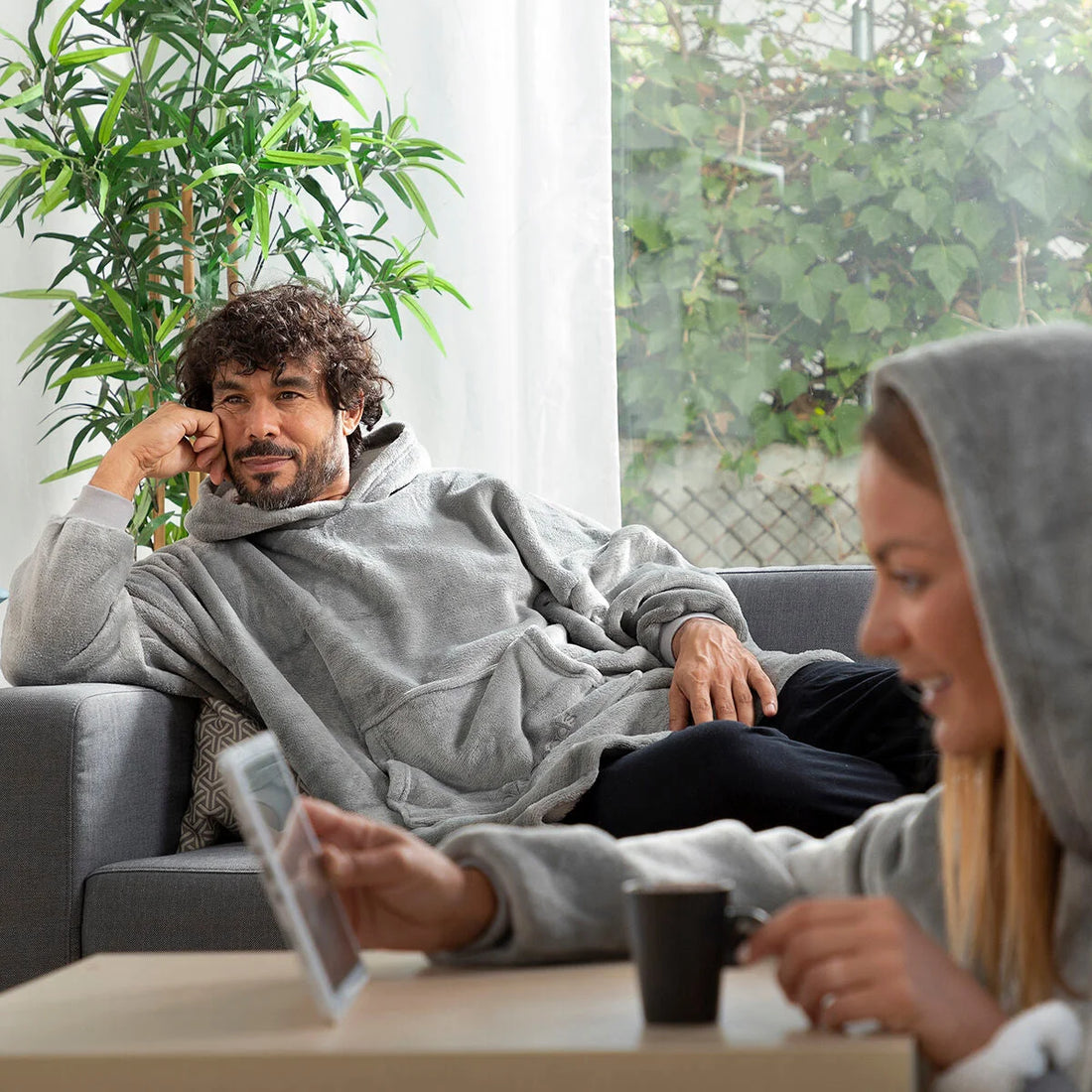 Swug Kapuzendecke mit Fleecefutter – Unisex – Detailansicht 4