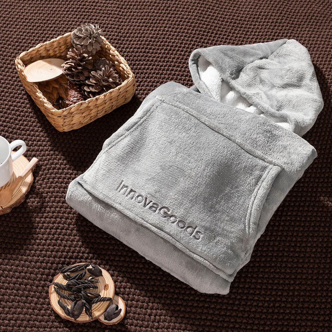 Swug Kapuzendecke mit Fleecefutter – Unisex – Detailansicht 3