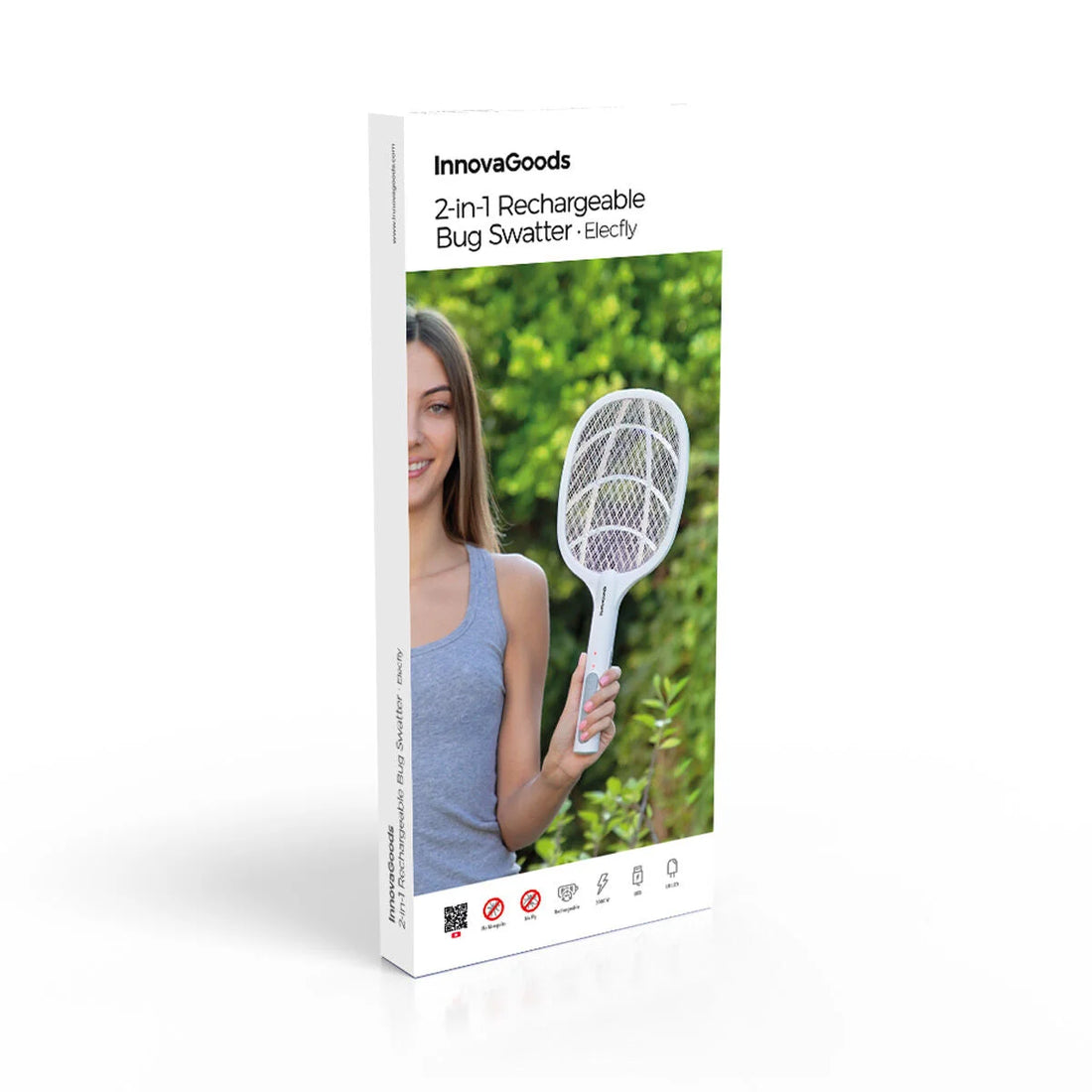 Elecfly 2-in-1 elektrische Fliegenklatsche mit UV-Licht – Detailansicht 4