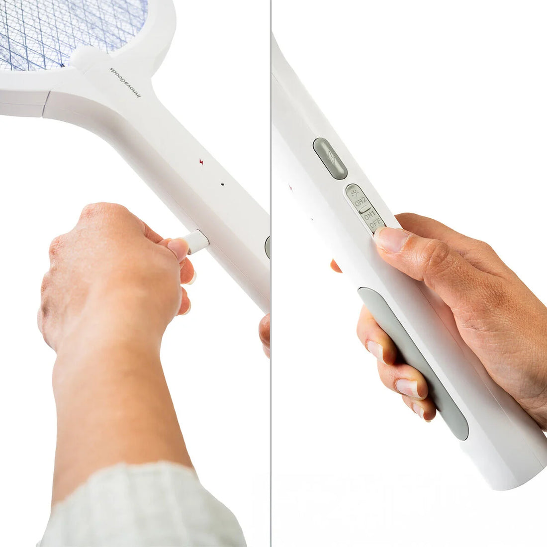 Elecfly 2-in-1 elektrische Fliegenklatsche mit UV-Licht – Detailansicht 3