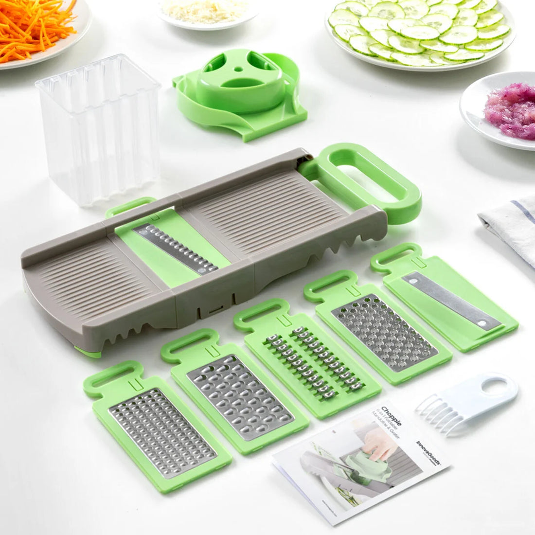 Choppie 6-in-1 Mandoline und Reibe – Detailansicht 1