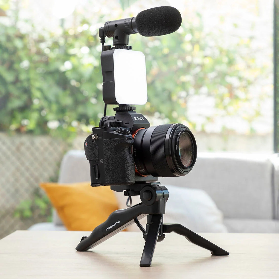 Plodni Vlogging-Kit mit Licht & Mikrofon, 6-teilig – Detailansicht 3