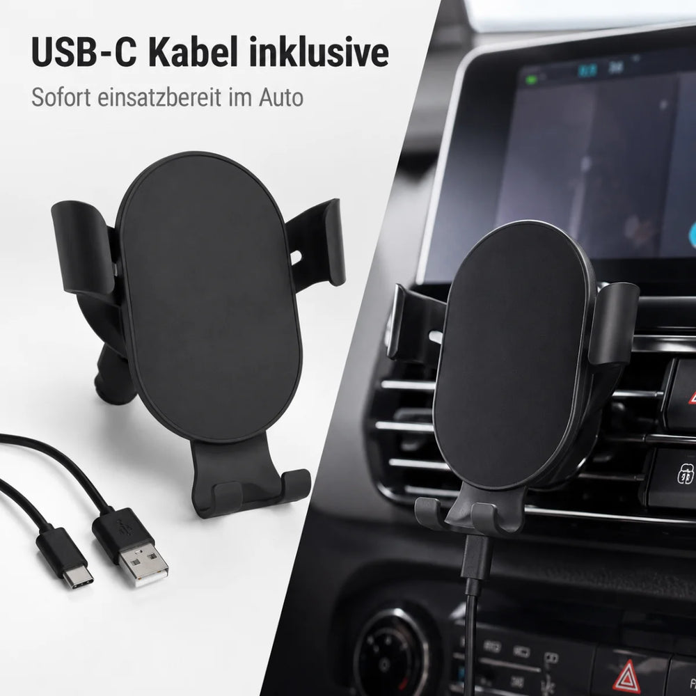 Auto-Handyhalterung mit kabellosem Laden 15 W – Detailansicht 2