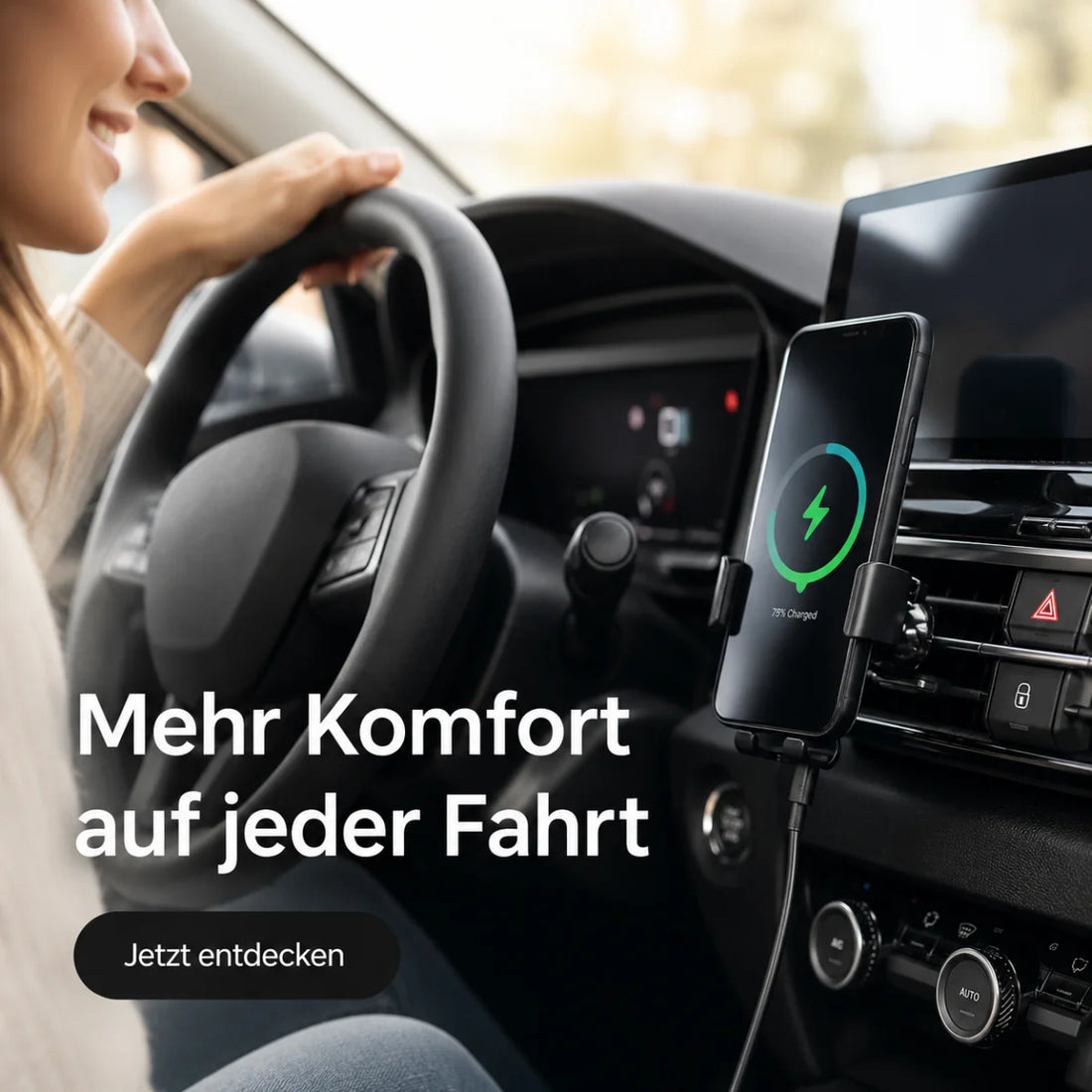 Auto-Handyhalterung mit kabellosem Laden 15 W – Detailansicht 5