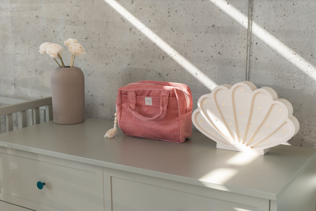 Große Kosmetiktasche – Koralle – Detailansicht 3