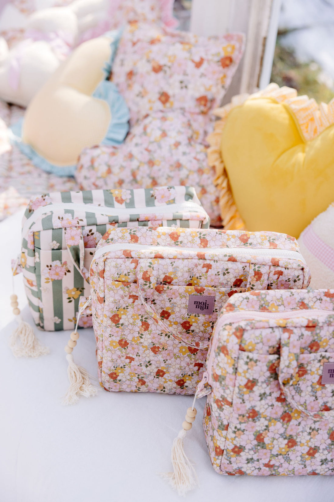 Große Kosmetiktasche – Green Garden – Detailansicht 3