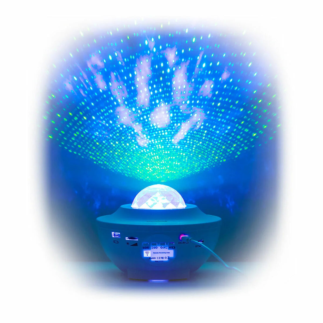 LED-Sternenprojektor Sedlay mit Lautsprecher – Detailansicht 3