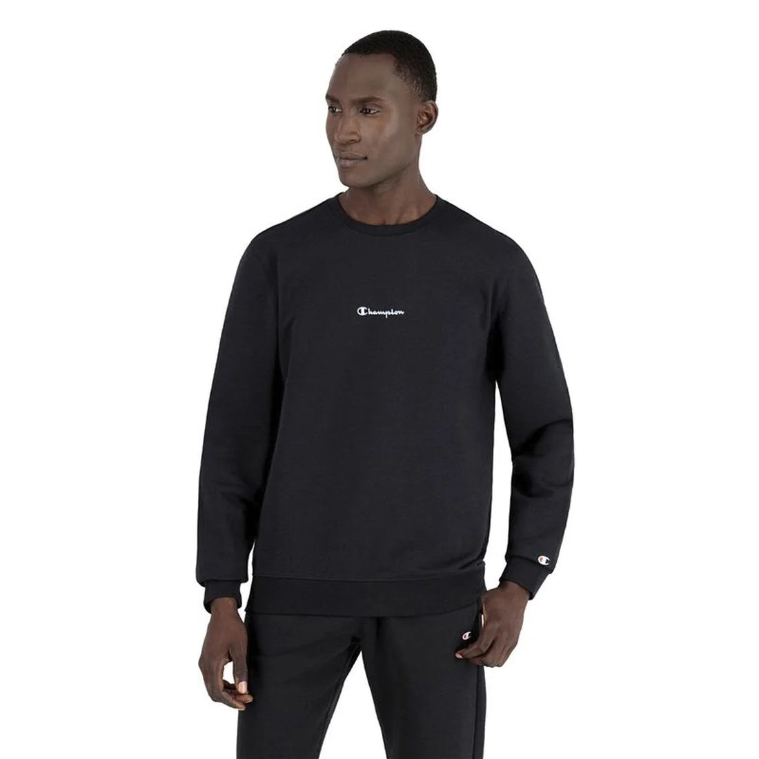 Champion Basket Graphic Herren-Sweatshirt Schwarz – Detailansicht 1