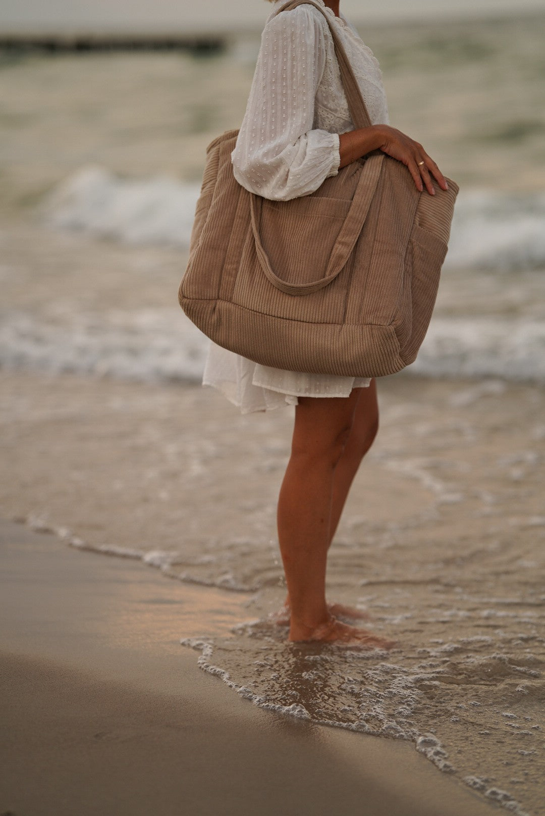 Mom- & Weekender-Tasche – Latte – Detailansicht 4