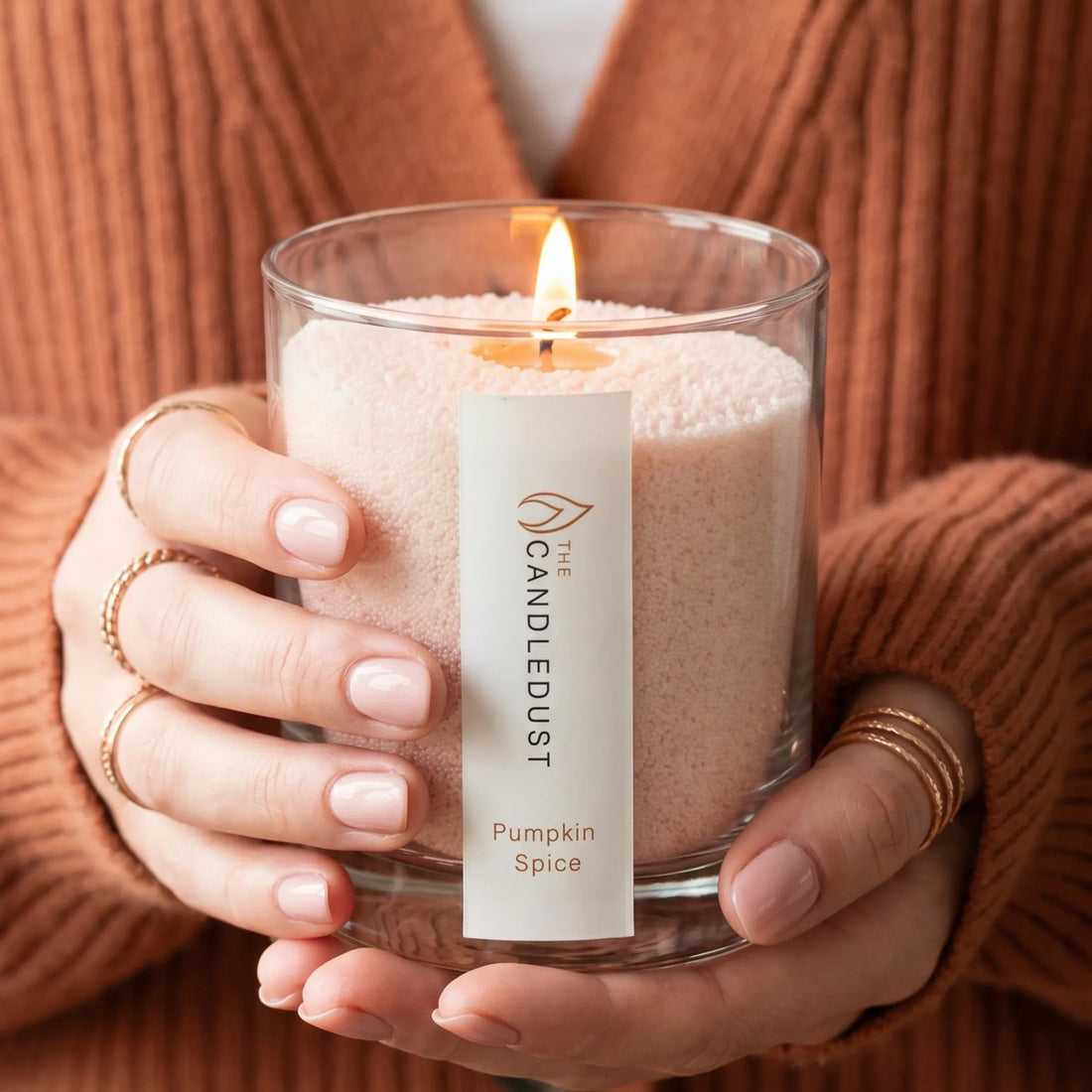Pumpkin Spice Duftkerze im Glas, 160 g – Detailansicht 3