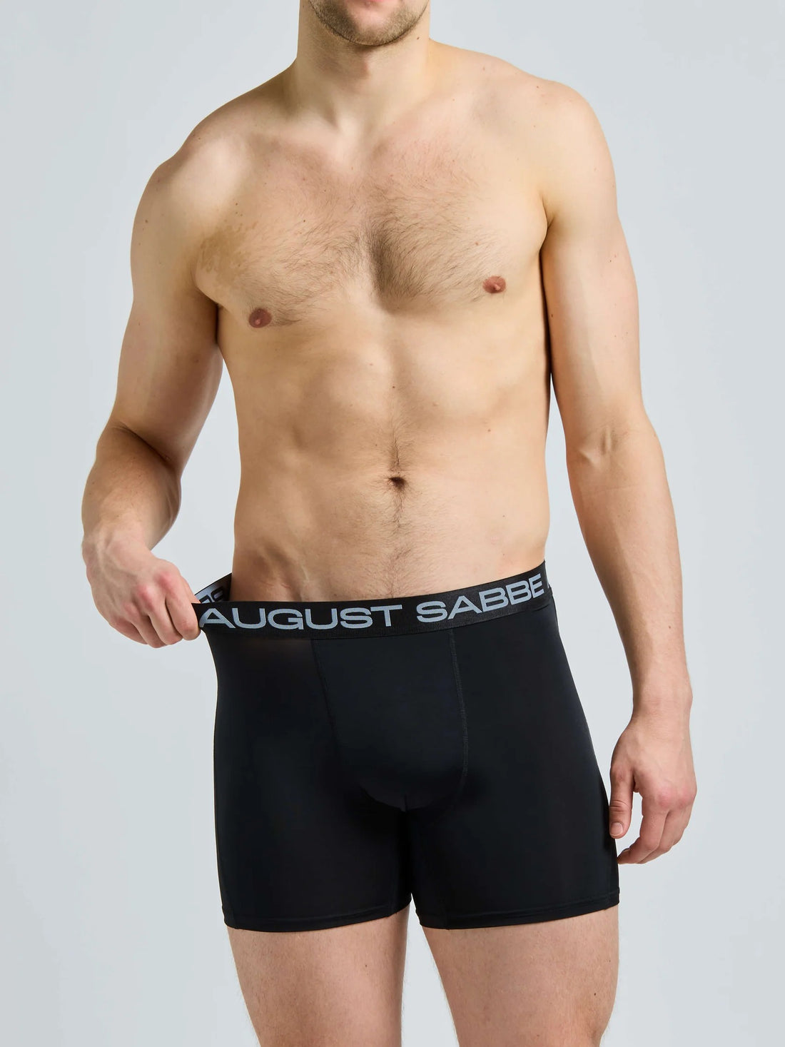 August Sabbe Sport Performance Boxershorts Schwarz 3er-Pack – Detailansicht 3