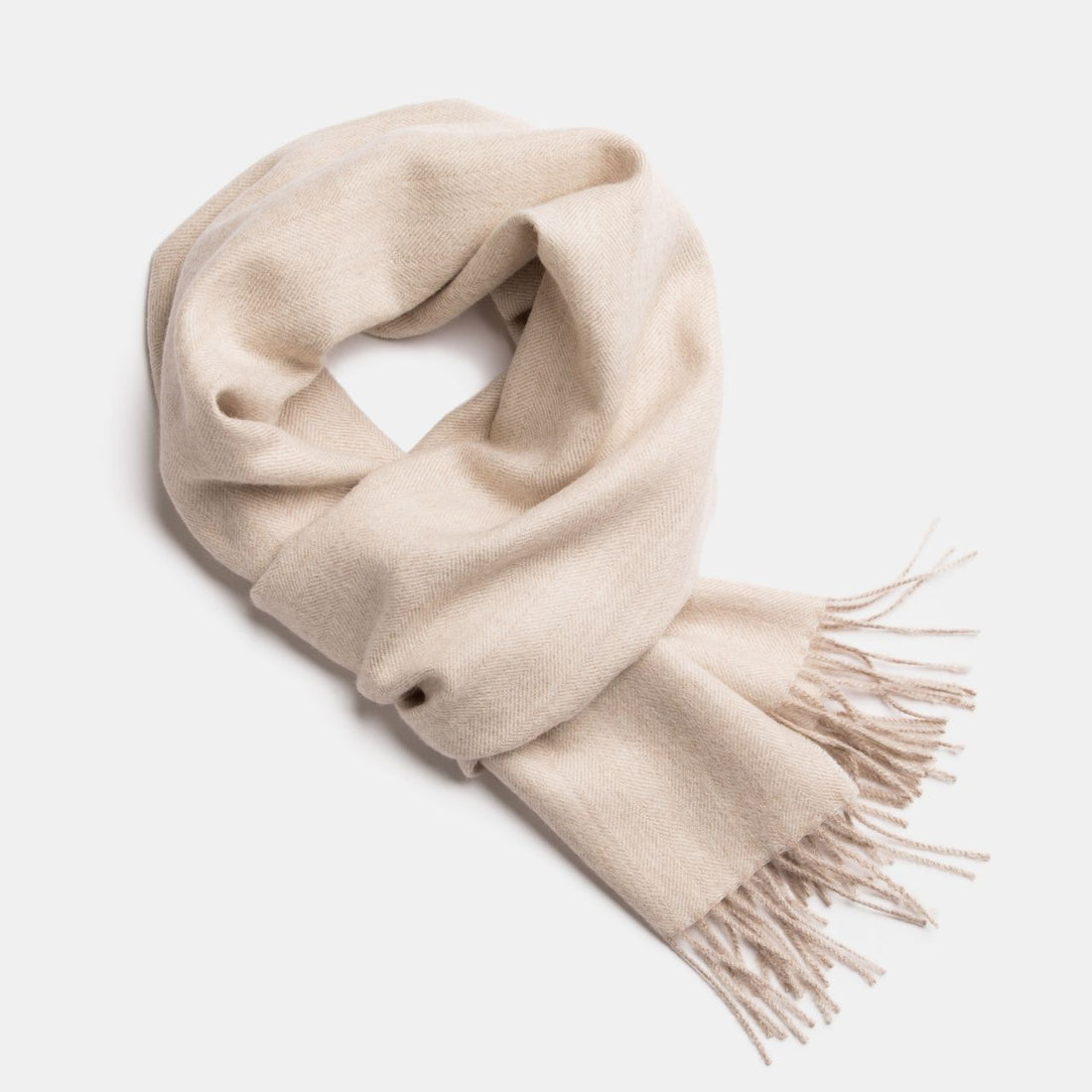 Schal aus BabyalpakawolleWolle – Exclusive Fishbone – Detailansicht 2