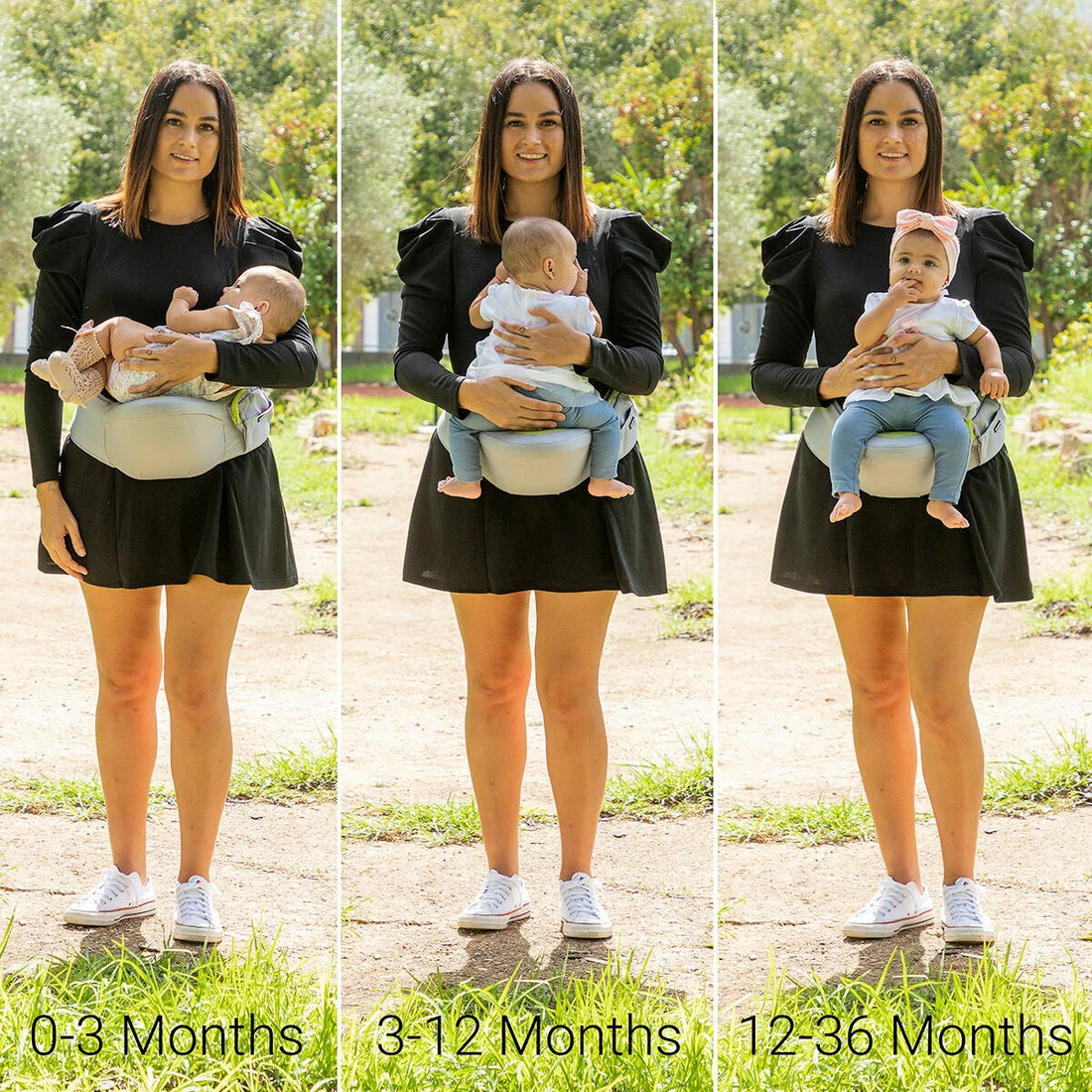 Seccaby Babytrage mit 2 Taschen – Detailansicht 2
