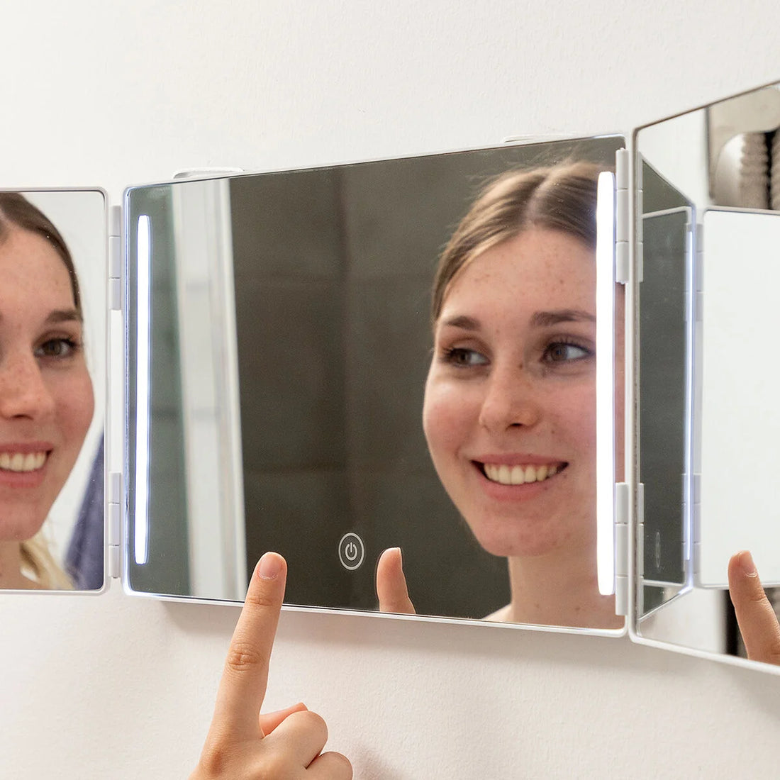 SelfKut LED-Badezimmerspiegel mit 360°-Ansicht – Detailansicht 2