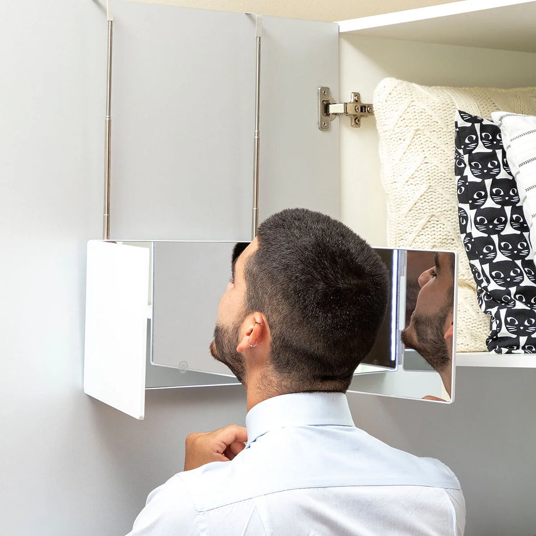 SelfKut LED-Badezimmerspiegel mit 360°-Ansicht – Detailansicht 5