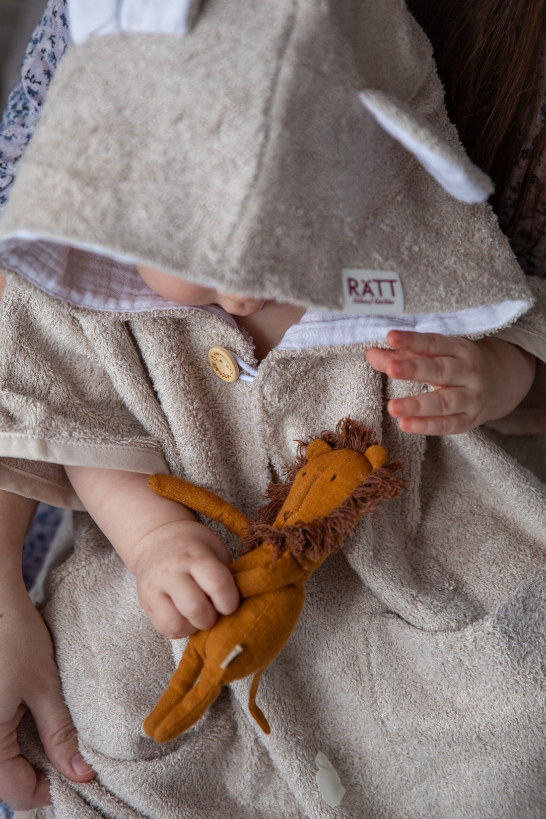 Kurzarm-Poncho TEDDY für Kleinkinder, Größe 82/86-116 – Detailansicht 1
