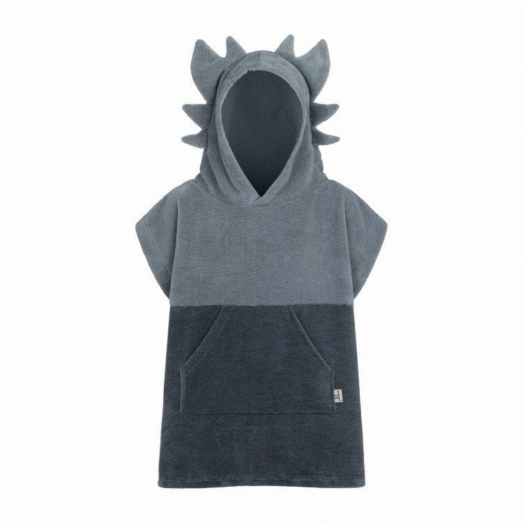 Surfdragon Kinder-Badeponcho – Grau – Detailansicht 1