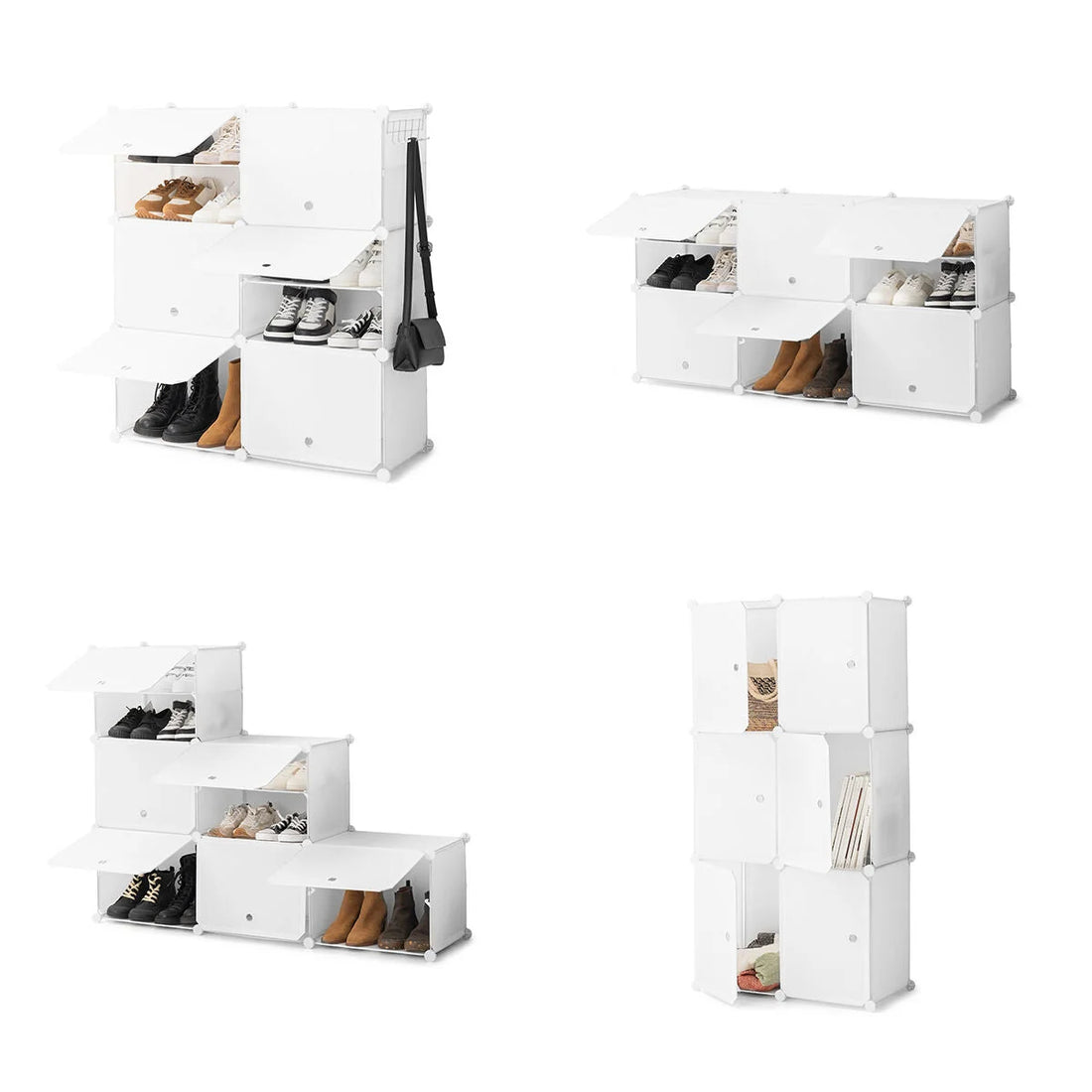 Modulares Schuhregal in Weiß – Detailansicht 5