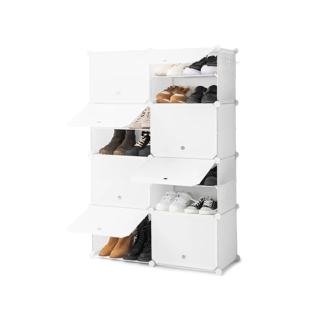 Modulares Schuhregal in Weiß – Detailansicht 3