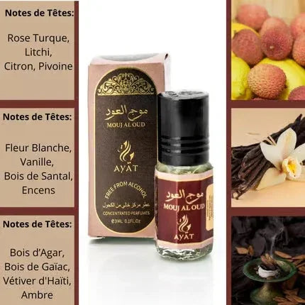 Ayat Mouj Al Oud Parfumöl – Detailansicht 1