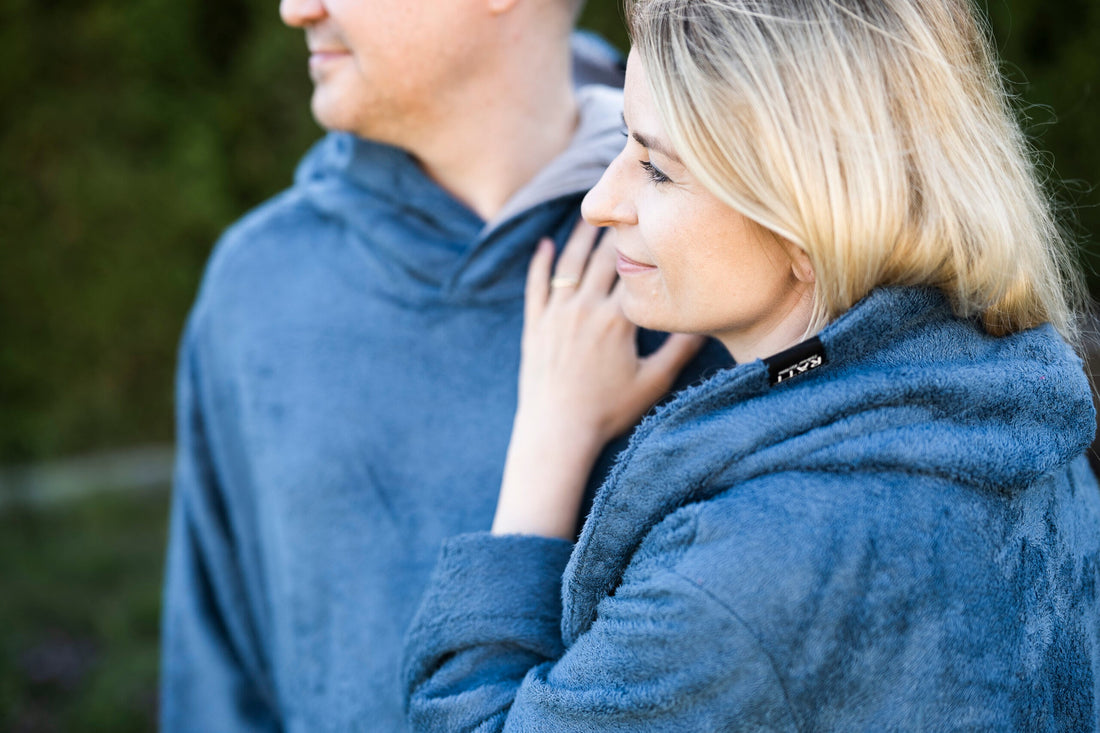 Unisex – Kapuzenbademantel – Bambus-Frottee – Detailansicht 3