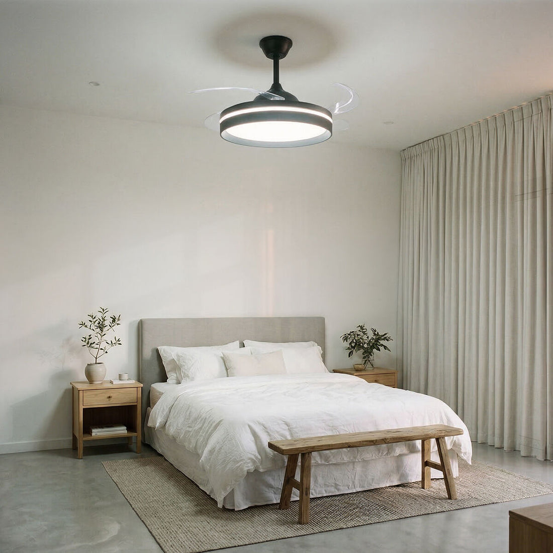 Deckenventilator mit LED und Fernbedienung – Detailansicht 4