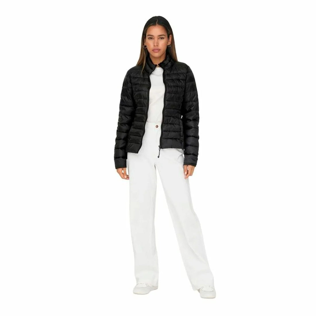 Damen-Steppjacke Only Onltahoe Schwarz – Detailansicht 3