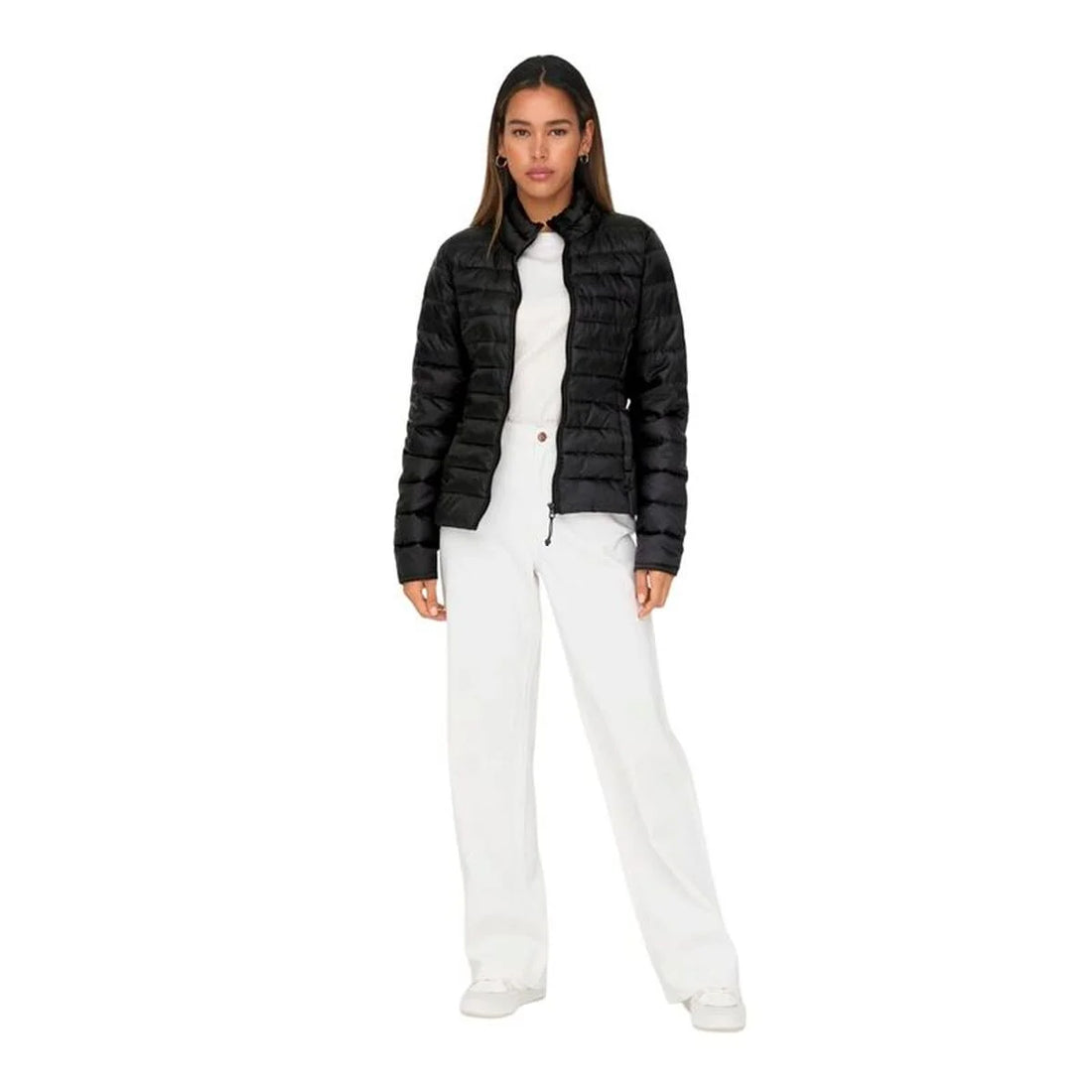 Damen-Steppjacke Only Onltahoe Schwarz – Detailansicht 1