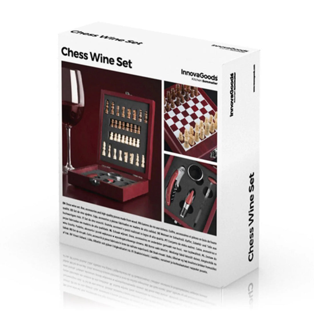 Weinzubehörset mit Schachspiel, 37-teilig – Detailansicht 3