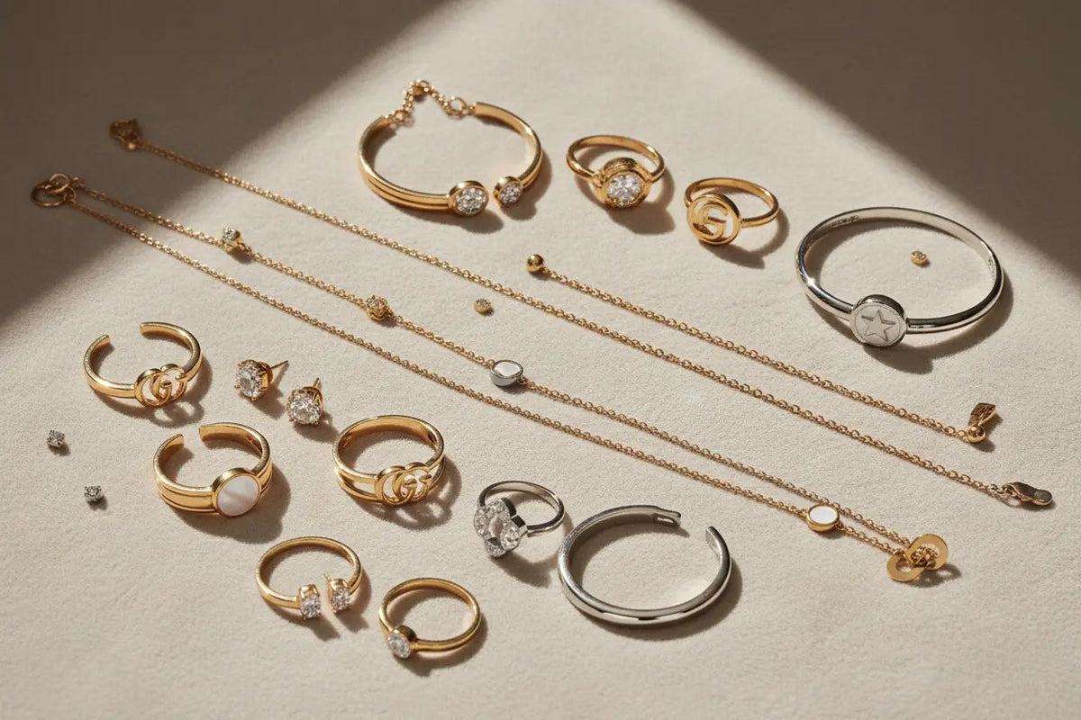 Schmuck und Accessoires in verschiedenen Designs