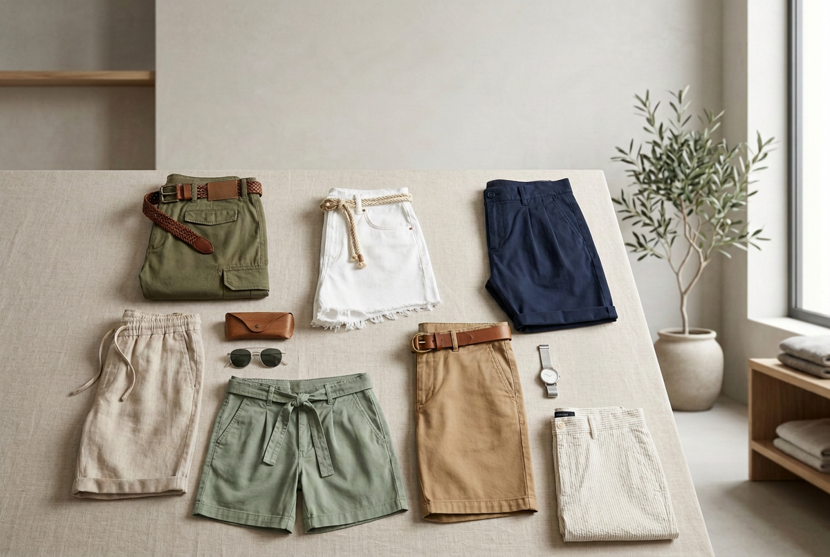 Kurze Hosen und Bermudas