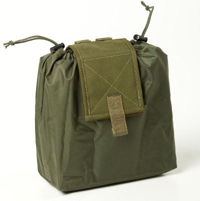 Faltbare Ablagetasche, 25 cm – Militärgrün – Produktansicht 2