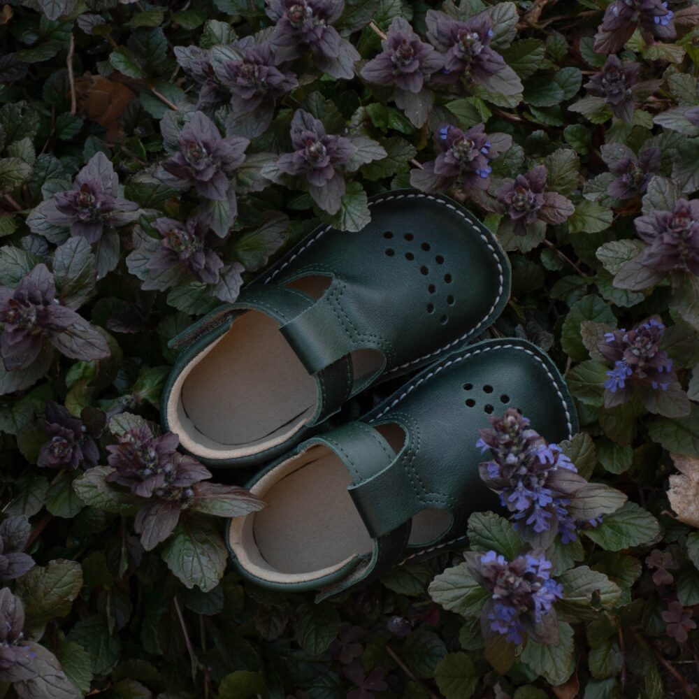 Lusti Kinder – Lederschuhe – Dunkelgrün – Produktansicht 3