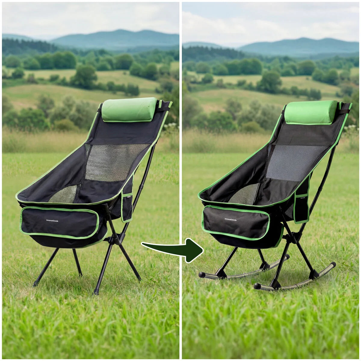 Trillow Camping-Schaukelstuhl klappbar bis 120 kg – Produktansicht 2