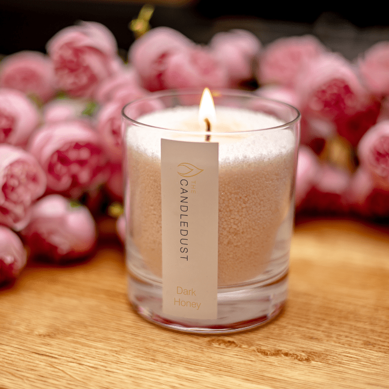Pulverkerze im Glas – Midnight 160 g – Detailansicht 4